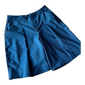 LULULEMON Athletica Women's Size 2 Teal Blue Long Bermuda Golf Shorts - MINT!!